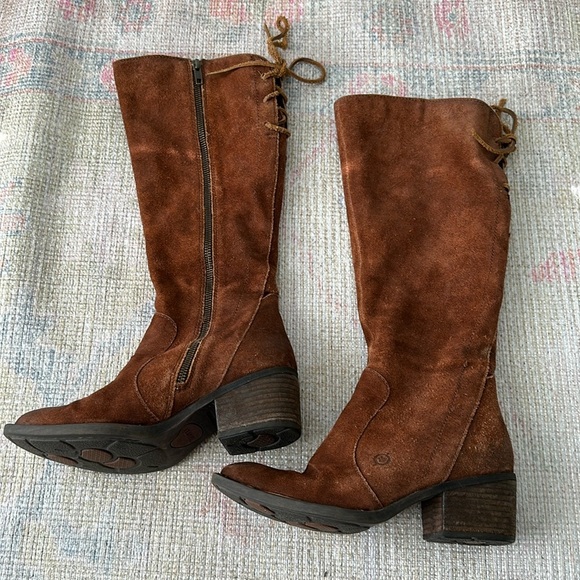 EUC brown Born Felicia boots - Picture 1 of 8